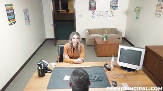The boss fucked his secretary on the office table, right on her desk