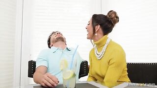 Suburban wife gets caught up in her class and cock obsession
