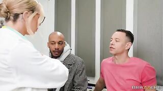 Two girls get fucked by the hot doctor in a threesome