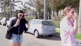 I brought my favorite toy and I had fun with brunette bitches