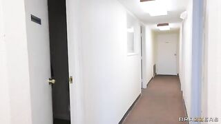 Nurse assists with a special need at the assisted living facility