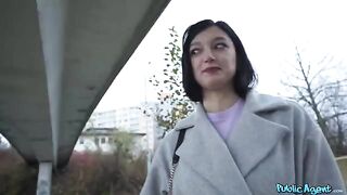A quiet and modest girl from Russia got banged outdoors