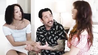 A man with a big dick is fucking his lonely and horny wife