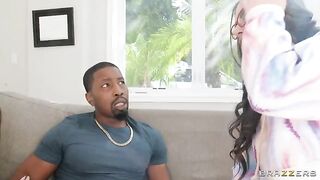 Two girlfriends satisfy two guys in an amazing threesome