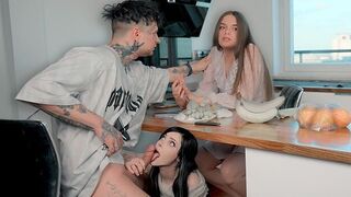 Her boyfriend caught her with someone close, and now they’re all in a mess!
