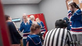 A woman defended herself like an athlete and received a cumshot in the mouth