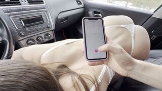 A phone stand is used to film intimate action with a step-sister