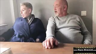 My friend's wife is a slut - German MILF with big tits