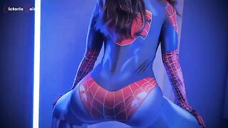 Spiderman No Way Home XXX Parody, Fuck me in Latex Lingerie Cosplay Part 1