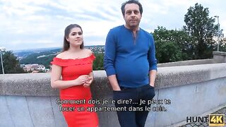 A girl agrees to have sex for money in front of her dad