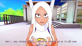 Mirko from My Hero Academia gets a wild hentai treatment