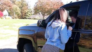 A girl got into a car with a driver who wanted something in return