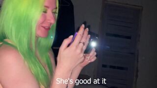Girl sucks her friend's boyfriend's dick on a dare at the party
