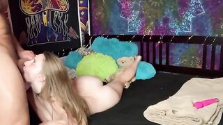 A beautiful cumpetite girl has sex with her teacher