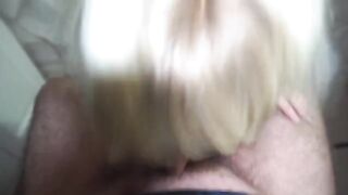 A red-haired Russian beauty gave a blowjob to her famous man