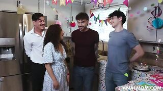 A mom threw an anal party for her friend's son and his friends