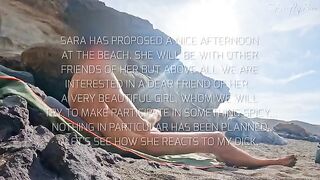 Two girls got caught on a nude beach for exhibitionism