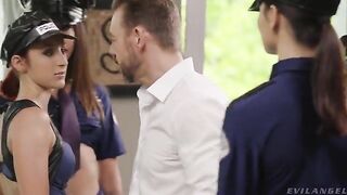 The first group sex experience of one girl at the wedding party