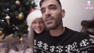 The best way to spend Christmas, a passionate and rough encounter with a Latina beauty