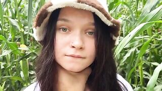A security guard caught a thief in a cornfield and fucked her
