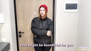 The delivery girl gave herself to me instead of the order