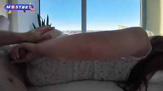 A cute stepsister realized her sexual fantasy in a passionate encounter