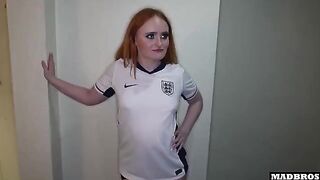 An English fan was fucked in the ass hallway for losing a bet