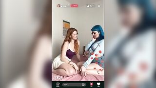 Redheads and big tits in an intense threesome scene
