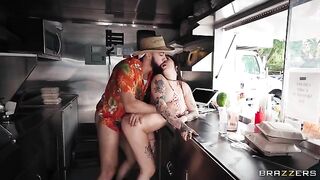 What about some burgers, I’m in the middle of a fuck!