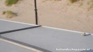 A hot chick has sex with her boyfriend in the field