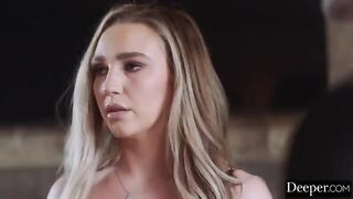 One was blowing the other, and one released cum on her