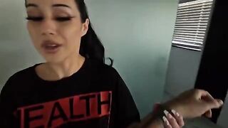 The power of cock felt by a young goth girl in this steamy scene