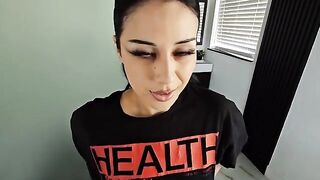 The power of cock felt by a young goth girl in this steamy scene