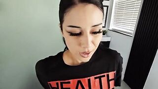 The power of cock felt by a young goth girl in this steamy scene