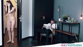 He has it! Lucky guy with cute pussy-less girls!