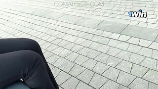 The guy wants to show his cock to the girl