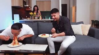 If you have a guest in the house, it's necessary to share your wife