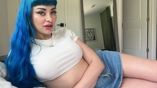 A half-sister with big boobs can't help but attract attention in this steamy roleplay scene