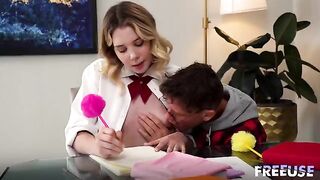 The payment to the tutor went through, and the girl got fucked
