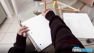 A girl shows how deep she can go with her passionate skills