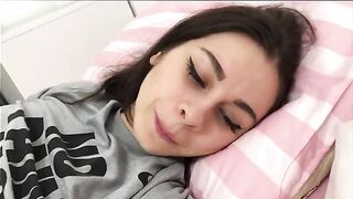 The guy gently fucks his girlfriend with passion