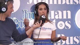 The girl was a guest on the podcast and had to show her skills