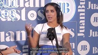 The girl was a guest on the podcast and had to show her skills