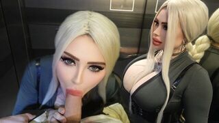 Elevators are designed for quick sex breaks, not just carrying people