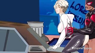 Spider-Man and Gwen Stacy have a lewd sex story