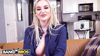 Curvy blondie PAWG Blake Blossom rides Leo Valentino’s cock