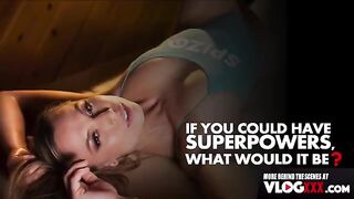Aidra Fox’s massage pounding interview BTS is pure fire