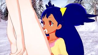 Iris, the Pokemon trainer, gets fucked in an intense hentai scene