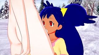 Iris, the Pokemon trainer, gets fucked in an intense hentai scene