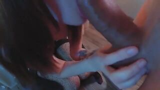 A beautiful girl with a perfect ass gets fucked deep in her ass hole